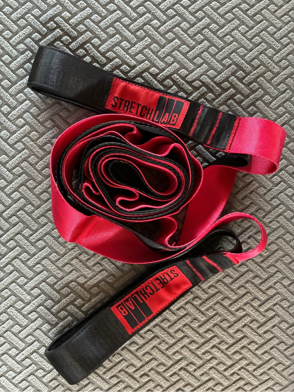 STRETCHLAB 8ft. Stretch strap - Black & Red